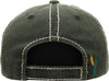 Distressed Patch Baseball Cap - Free Spirit (Olive)
