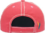 Distressed Patch Baseball Cap - Free Spirit (Coral)
