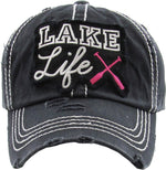 Distressed Patch Hat - Lake Life