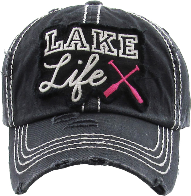 Distressed Patch Hat - Lake Life