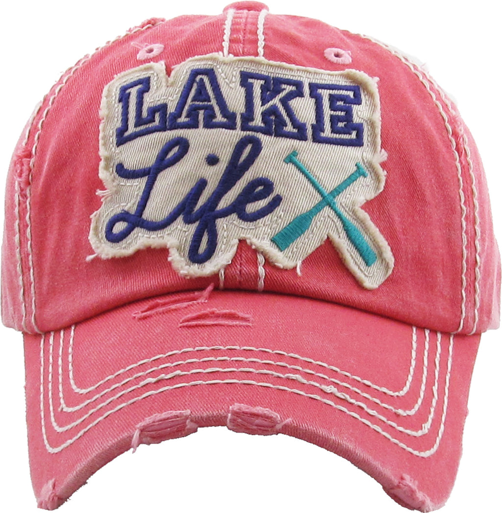 Distressed Patch Hat - Lake Life