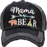 Distressed Patch Hat - Mama Bear