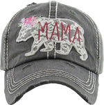 Distressed Patch Hat - Mama Bear