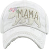 Distressed Patch Hat - Mama Bear