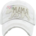 Distressed Patch Hat - Mama Bear