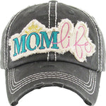Distressed Patch Hat - Mom Life