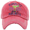 Distressed Patch Hat - Mamacita Needs a Margarita
