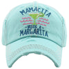 Distressed Patch Hat - Mamacita Needs a Margarita