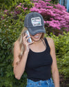 Distressed Patch Hat - Mommy Shark