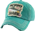 Distressed Patch Hat - Mommy Shark