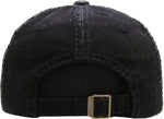 Distressed Patch Baseball Cap - Wild at Heart (Black)
