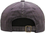 Distressed Patch Baseball Cap - Wild at Heart (Grey)