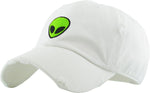 Unconstructed Dad Hat - Alien (Distressed White)