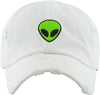 Unconstructed Dad Hat - Alien (Distressed White)