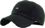 Unconstructed Dad Hat - Lit (Distressed Black)