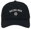 Unconstructed Dad Hat - Soccer Mom (Black)