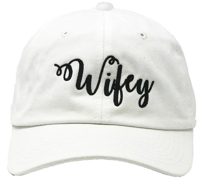 Unconstructed Dad Hat - Wifey (White)