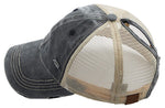 Ponycap w/ Beige Mesh