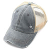 Ponycap w/ Beige Mesh