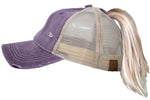 Ponycap w/ Beige Mesh