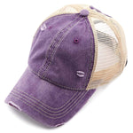 Ponycap w/ Beige Mesh