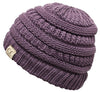 C.C. Kid's Classic Fit Cable Knit Beanie - Solid Colors