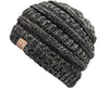 C.C. Kid's Classic Fit Cable Knit Beanie - 4 Tone