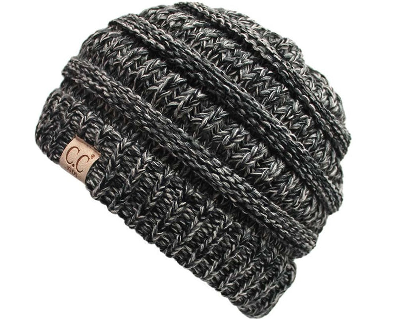 C.C. Kid's Classic Fit Cable Knit Beanie - 4 Tone