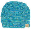 C.C. Kid's Classic Fit Cable Knit Beanie - 4 Tone
