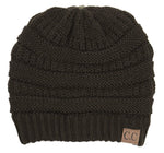 C.C. Classic Fit Cable Knit Beanie - Solid Colors