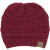 C.C. Classic Fit Cable Knit Beanie - Solid Colors