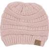 C.C. Classic Fit Cable Knit Beanie - Solid Colors