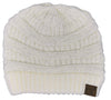 C.C. Classic Fit Cable Knit Beanie - Sequin