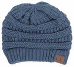 C.C. Classic Fit Cable Knit Beanie - Solid Colors