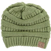 C.C. Classic Fit Cable Knit Beanie - Solid Colors