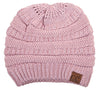 C.C. Classic Fit Cable Knit Beanie - Metallic