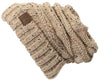 C.C. Oversized Slouchy Fit Cable Knit Beanie - Confetti