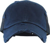 Distressed Trucker Hat - Navy