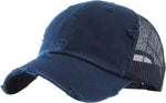 Distressed Trucker Hat - Navy