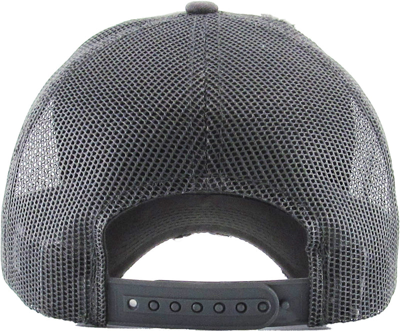 Distressed Trucker Hat - Grey