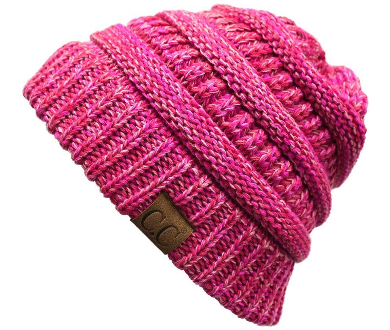 C.C Classic Fit Beanie - Red/Hot Pink Mix #10