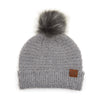 C.C. Super Soft Knit Boucle Pom Beanie