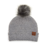 C.C. Super Soft Knit Boucle Pom Beanie