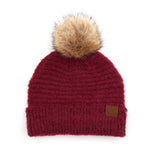C.C. Super Soft Knit Boucle Pom Beanie