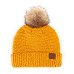 C.C. Super Soft Knit Boucle Pom Beanie