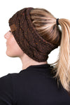 C.C. Cable Knit Lined Winter Headband - Confetti
