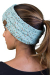 C.C. Cable Knit Lined Winter Headband - Confetti