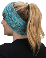 C.C. Cable Knit Lined Winter Headband - 4 Tone