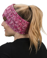 C.C. Cable Knit Lined Winter Headband - 4 Tone