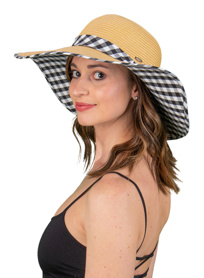 Fabric Brim Sun Hat